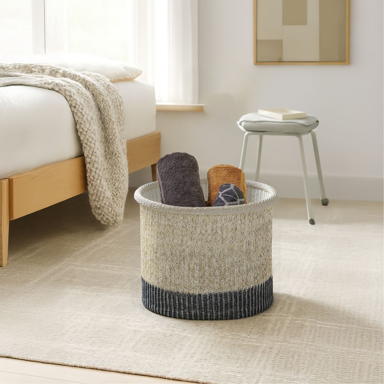Lara Knitted Storage Basket Large