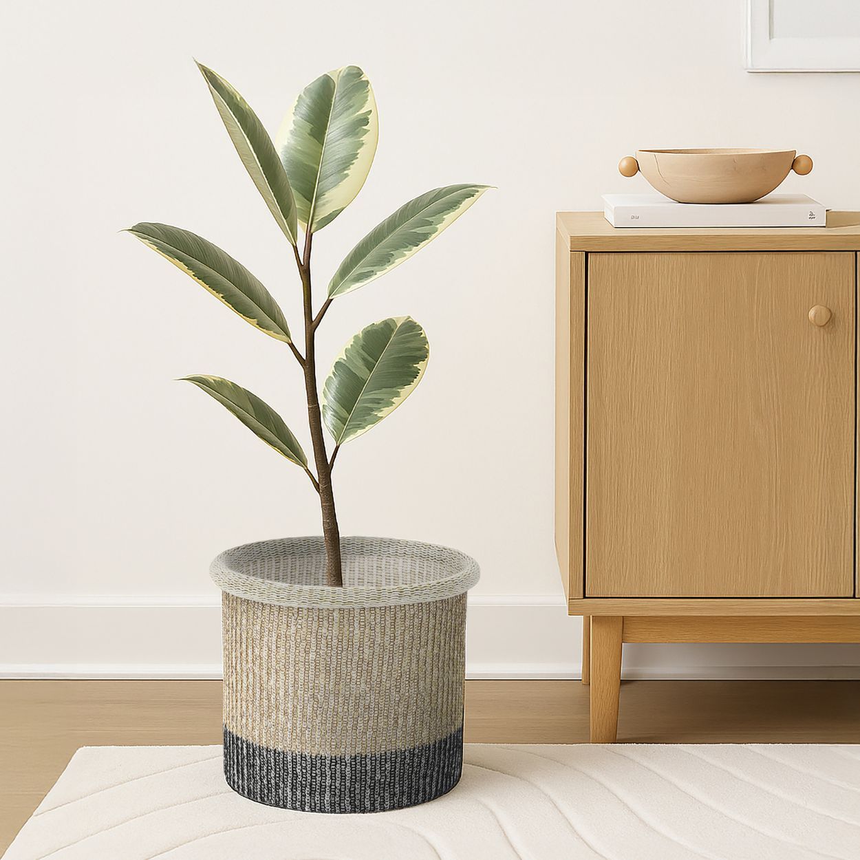 Lara Knitted Storage Basket Medium