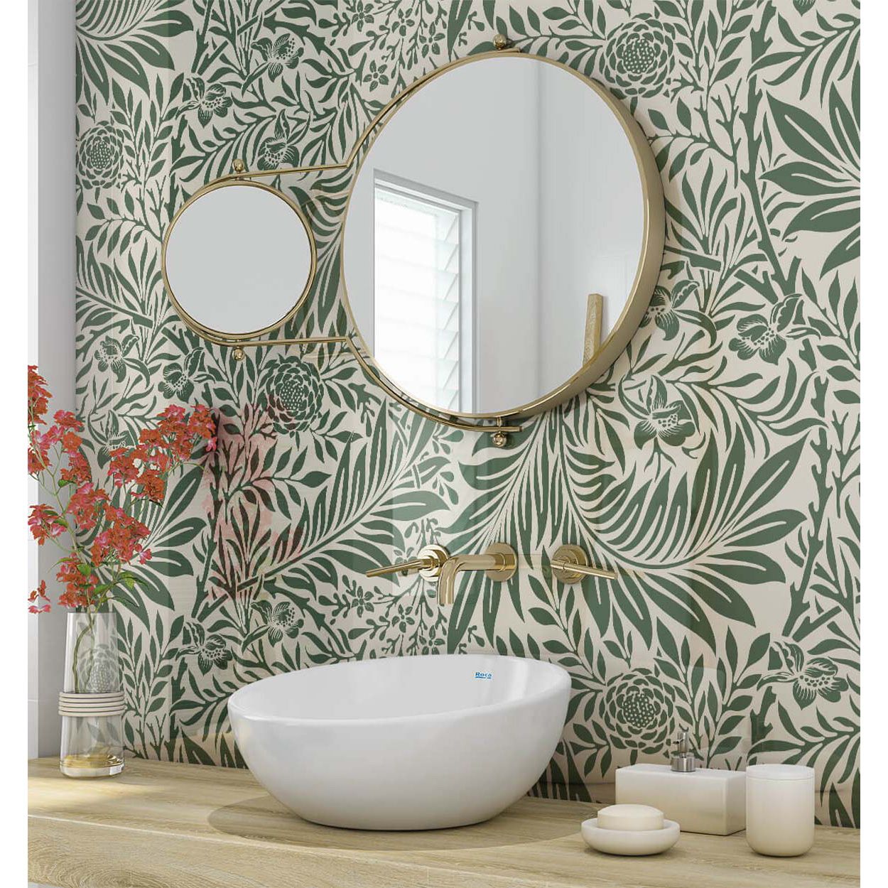 Splashbax Shower Panel Botanical Green 122X244Cm