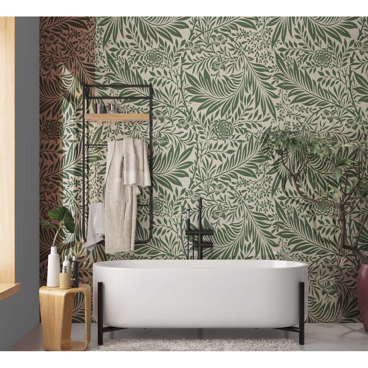 Splashbax Shower Panel Botanical Green 122X244Cm