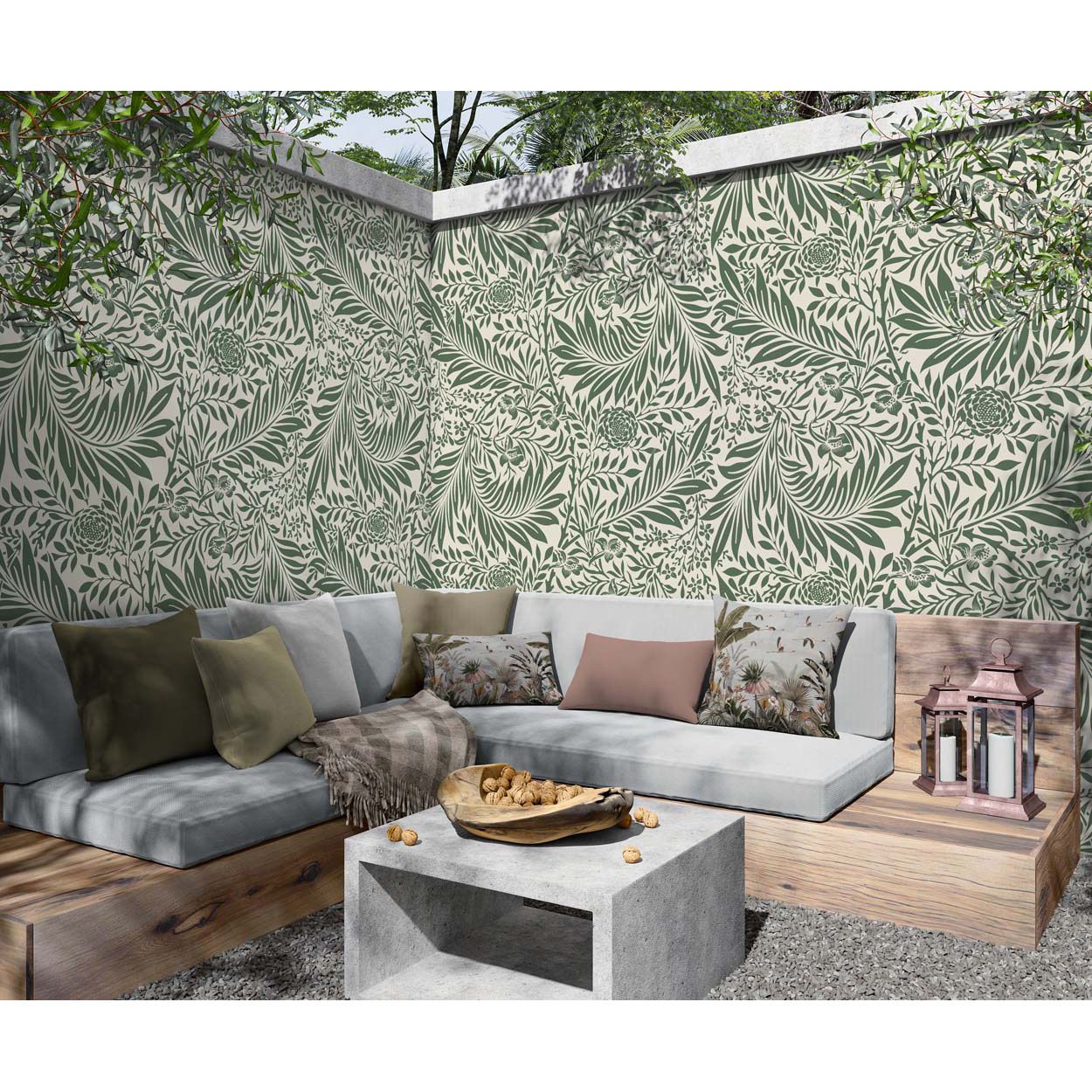 Splashbax Shower Panel Botanical Green 122X244Cm