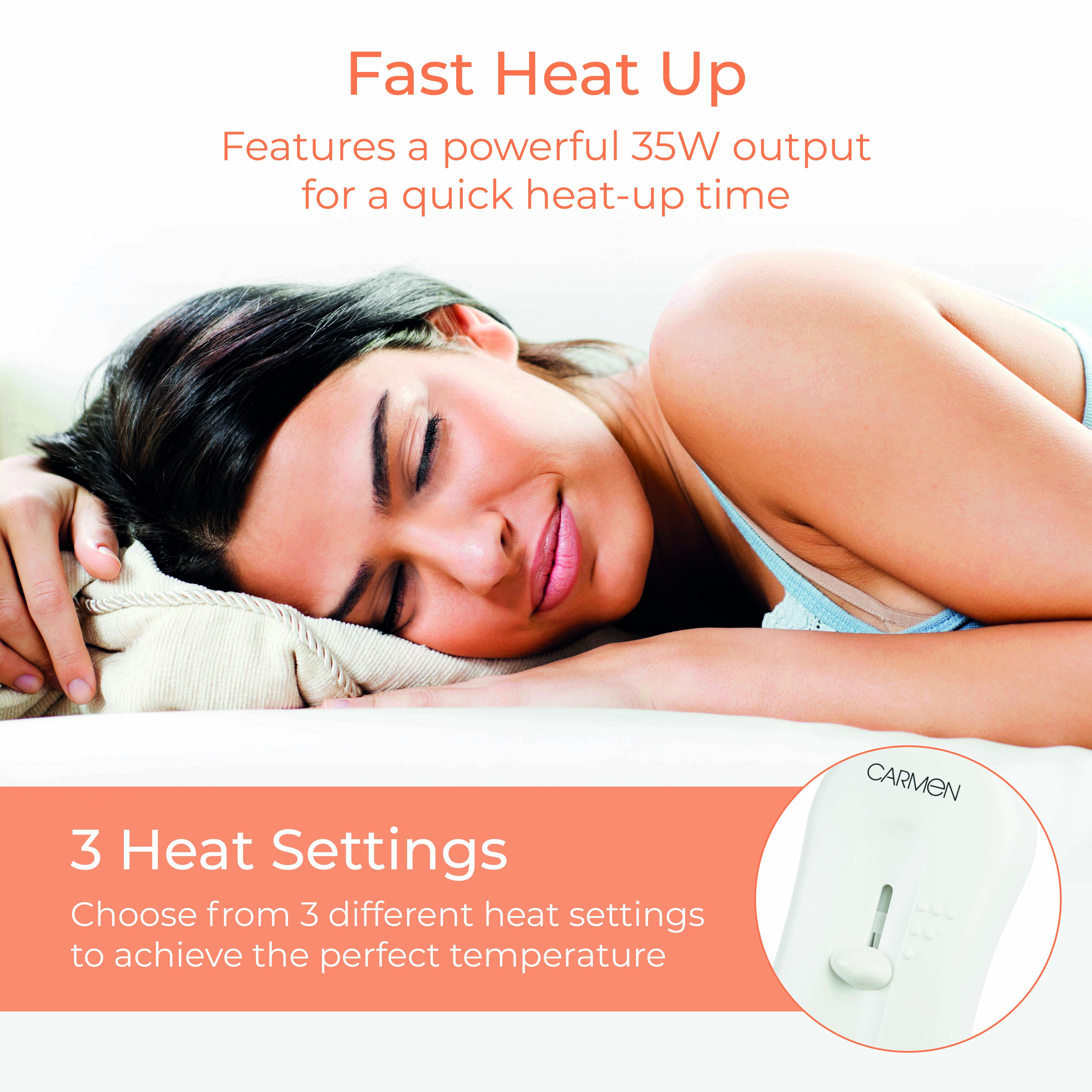 Full Size Single Heated Blanket with Overheat Protection
