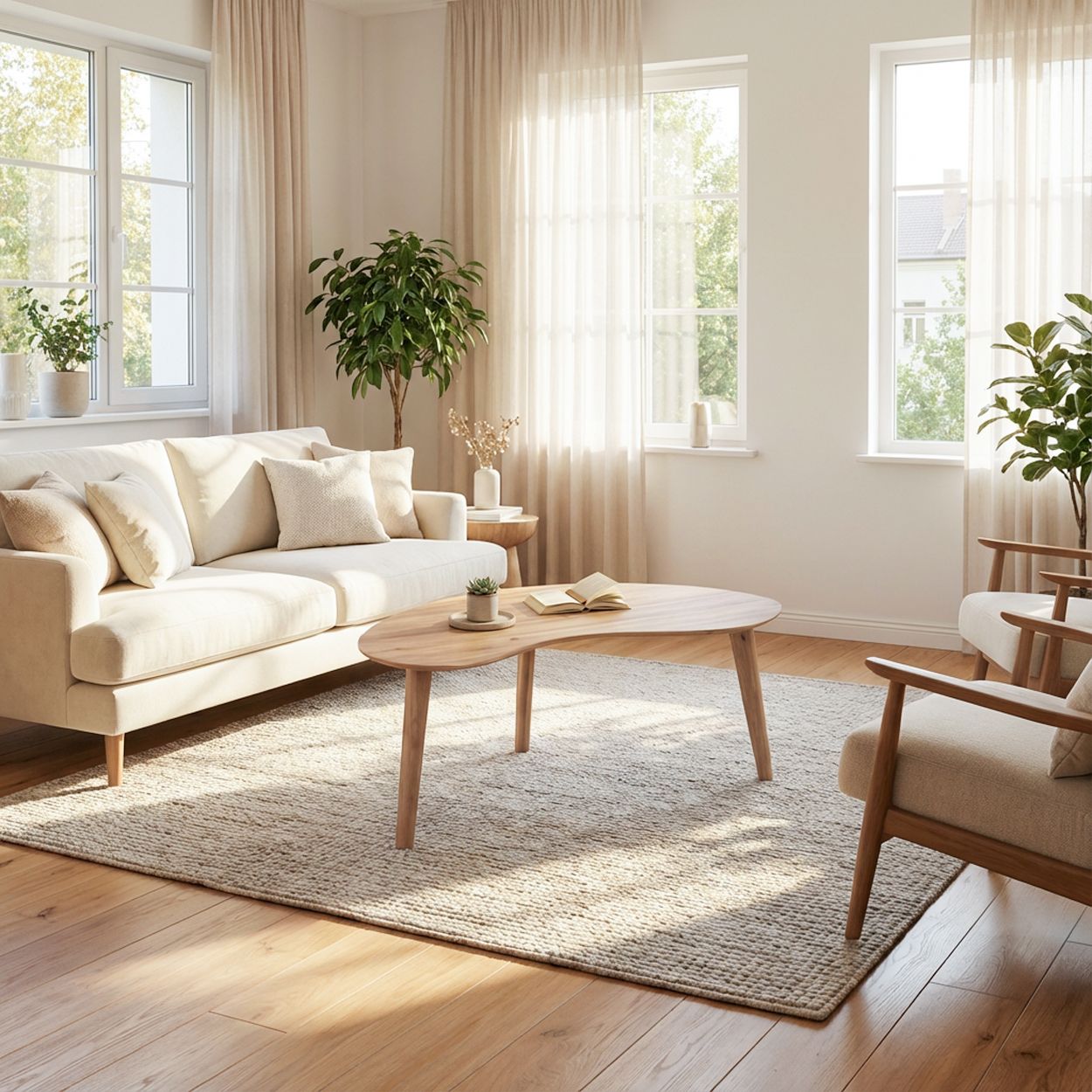 Neptune Coffee Table Natural 40x84x48 cm