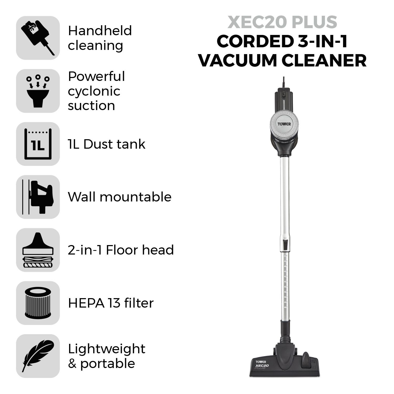 Plus Corded 3-In-1 Vac