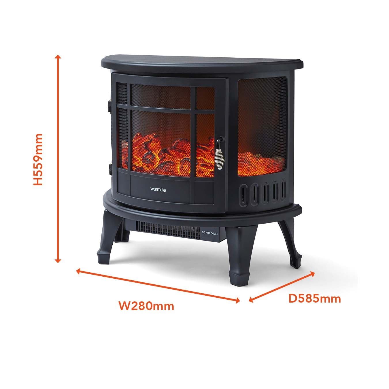 Warmlite Bath 1.8KW Stove Fire