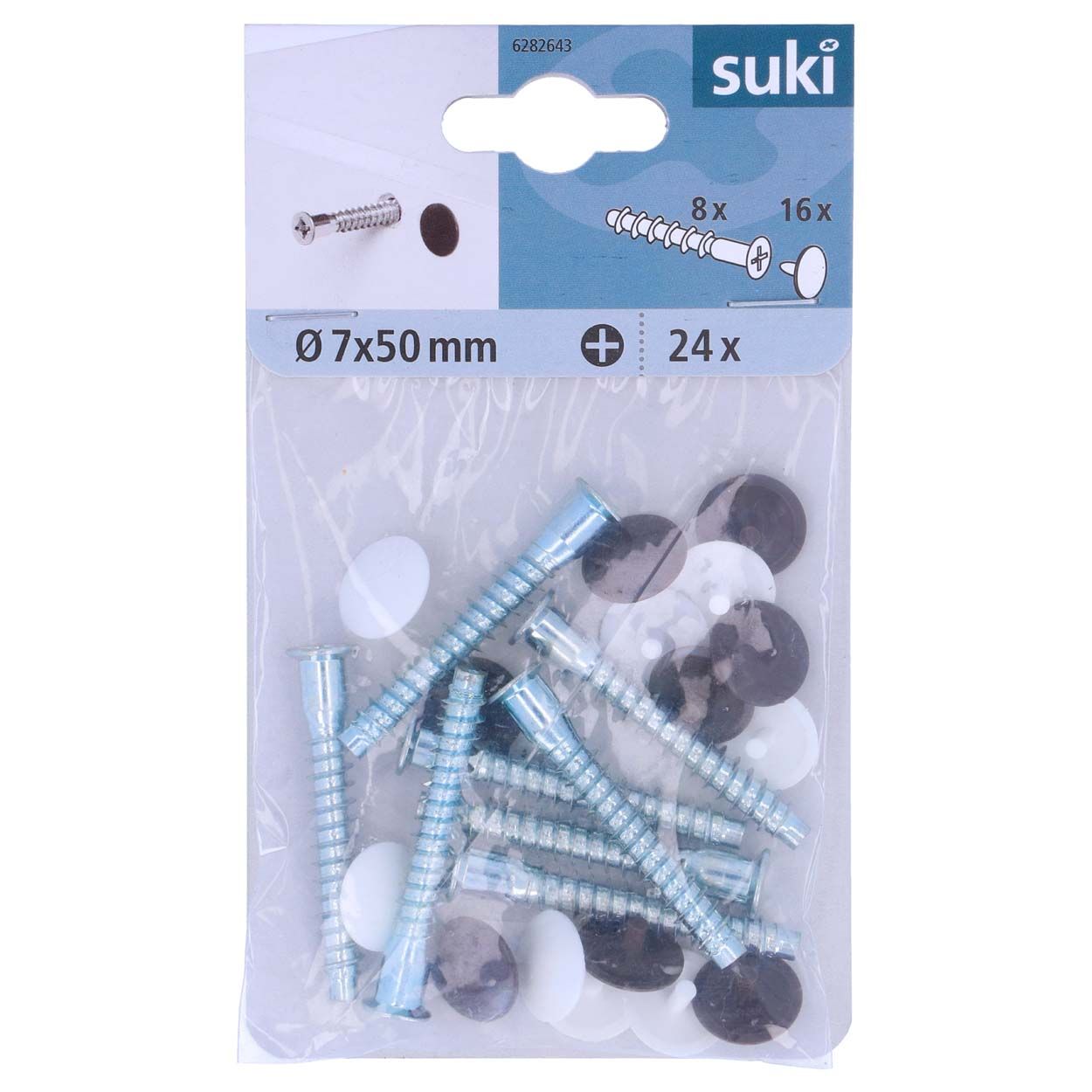 Suki Connect Screws 7X50Mm - 8Pk