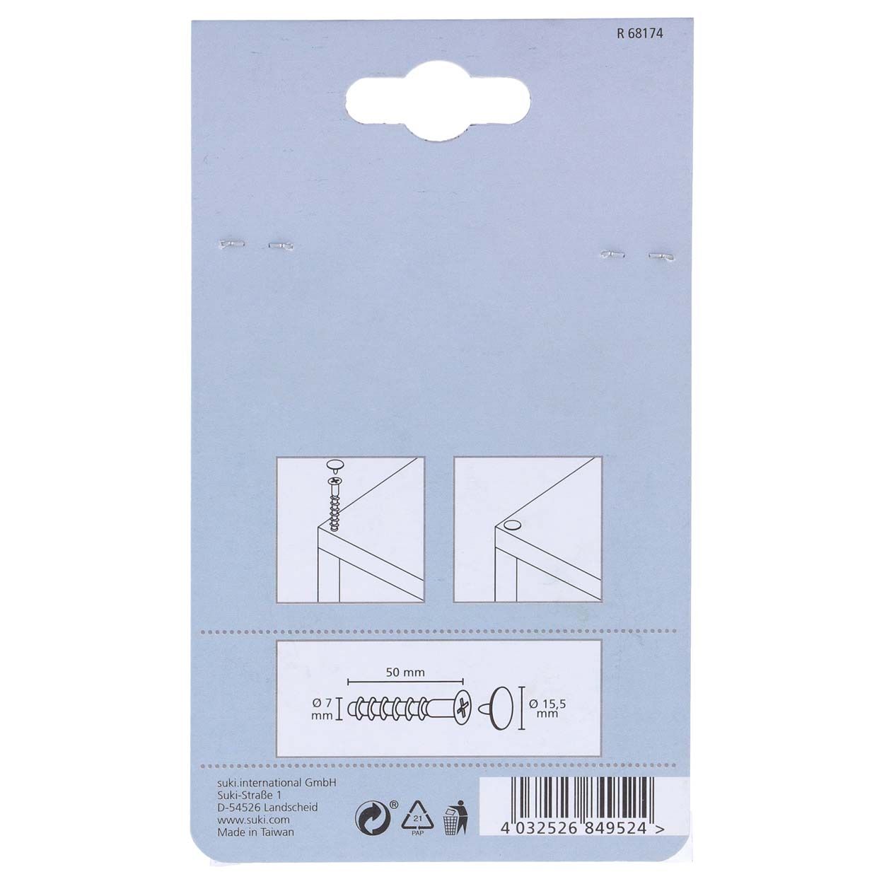 Suki Connect Screws 7X50Mm - 8Pk