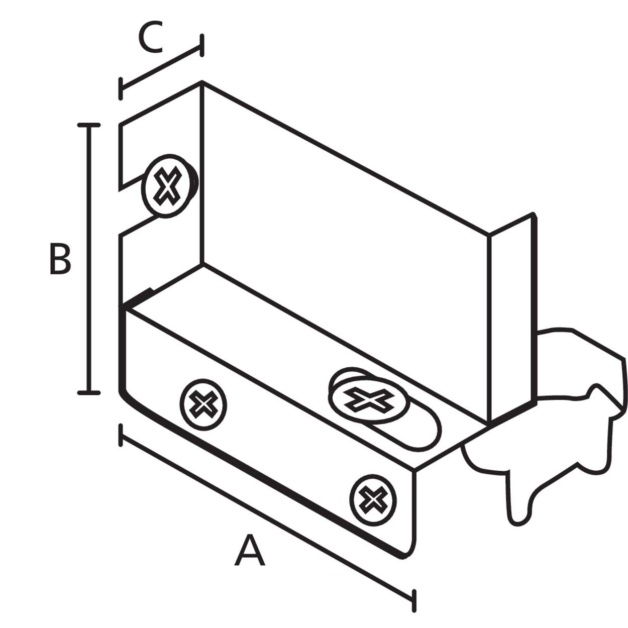 Suki Cabinet Suspension Hanger 100Kg