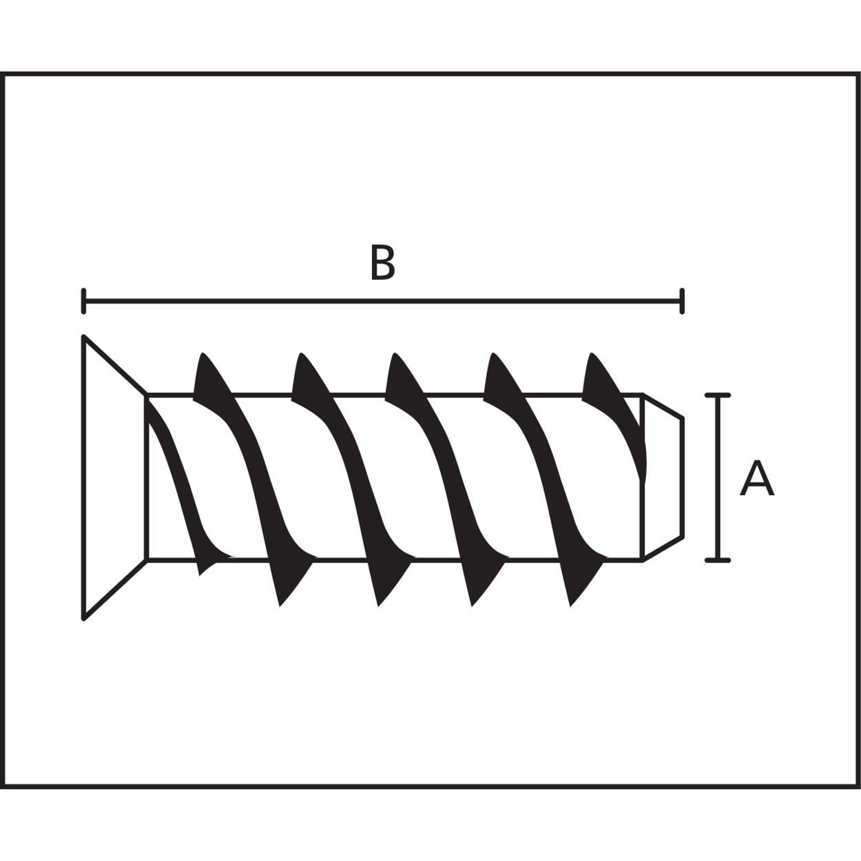 Suki Euroscrew Zinc Plate 6.3X14Mm - 40Pk