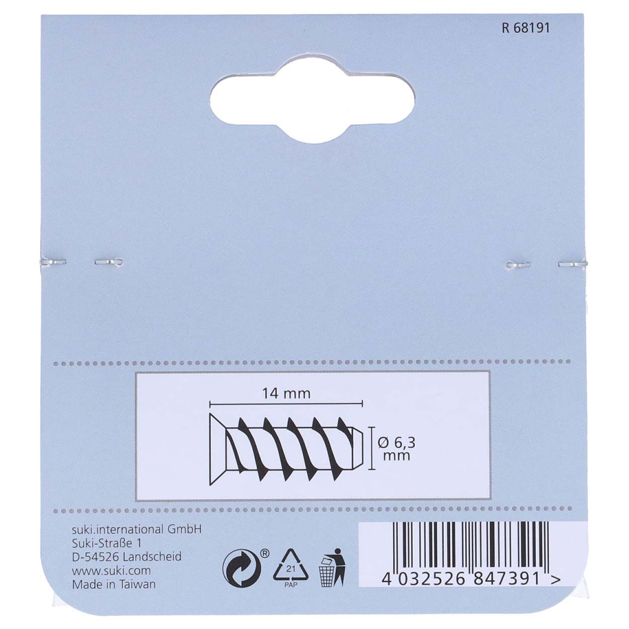 Suki Euroscrew Zinc Plate 6.3X14Mm - 40Pk