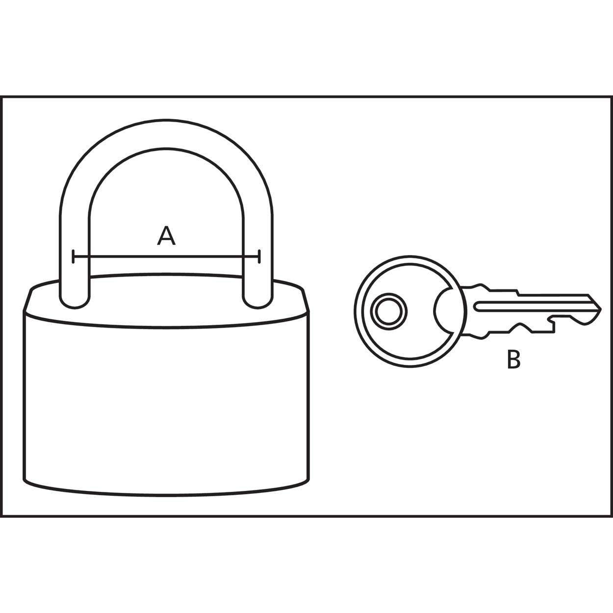 Suki Pad Lock Brass 40Mm