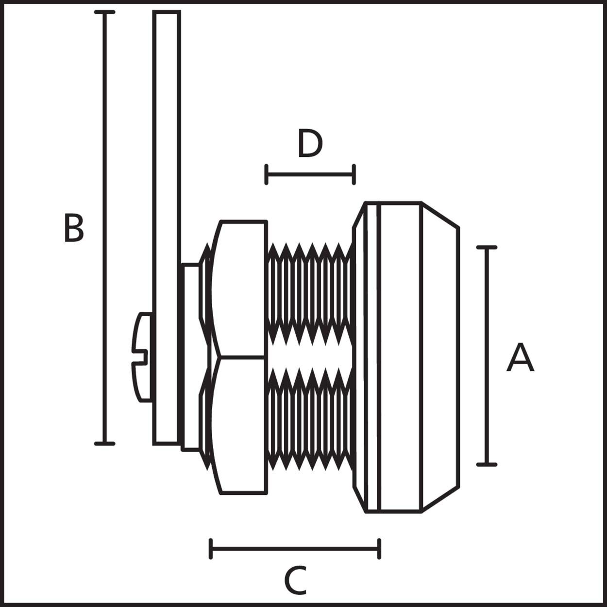 Suki Lock Cylinder Cam 18 Mm