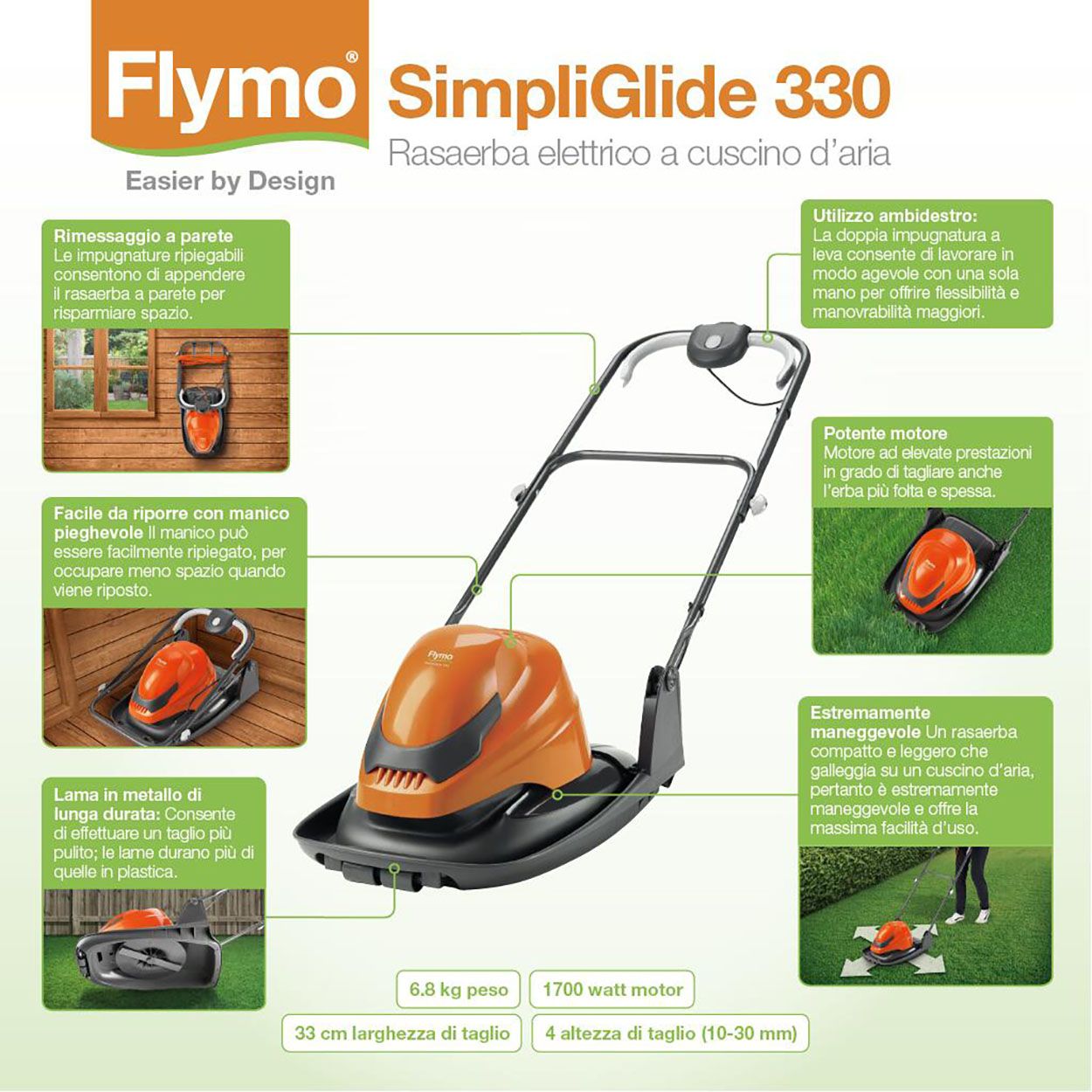 Flymo Simpliglide 330
