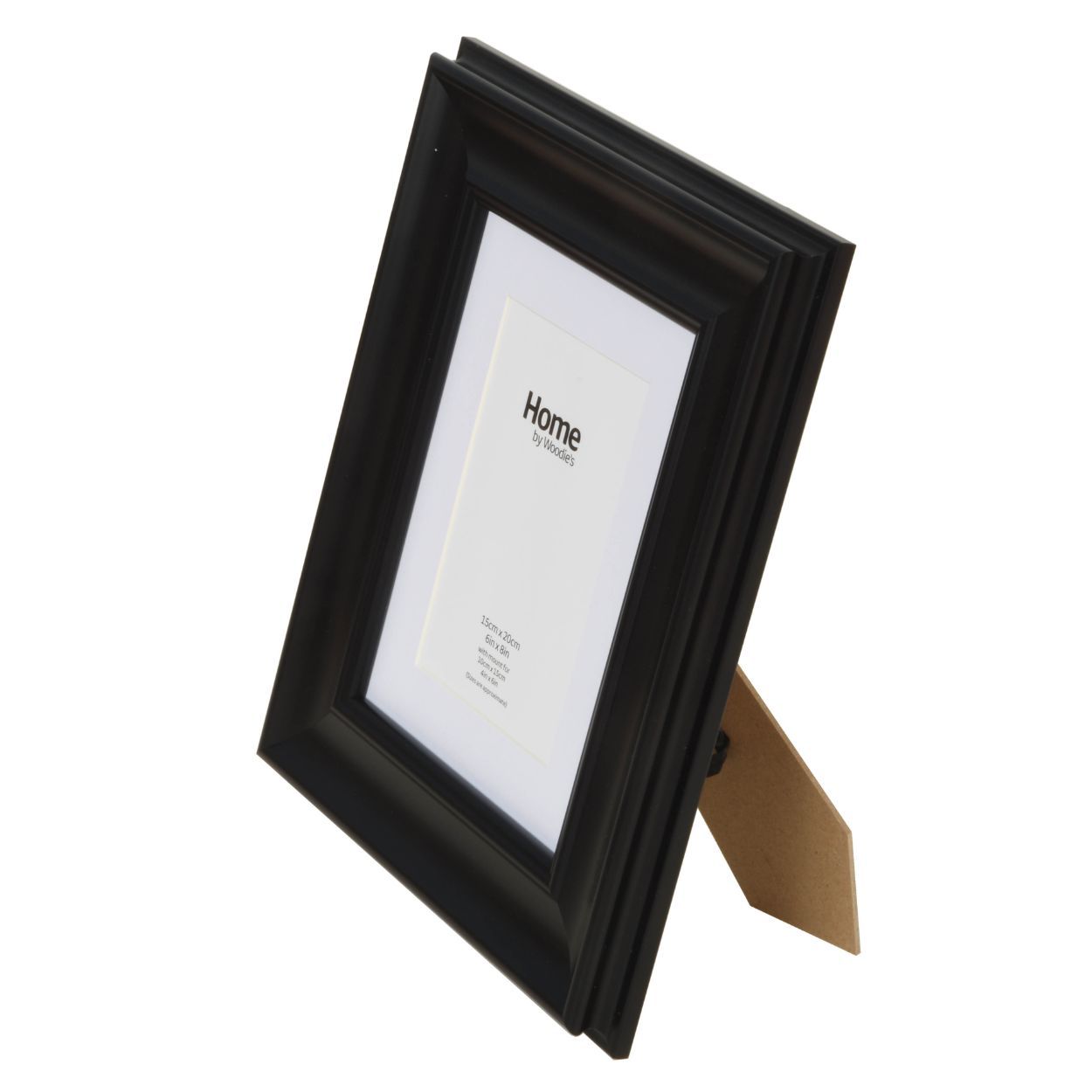 Black Scooped Wide Frame 6 x 8