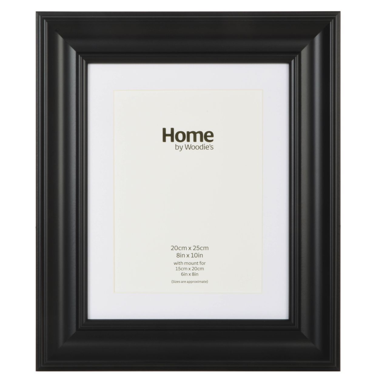 Black Scooped Wide Frame 8 x 10