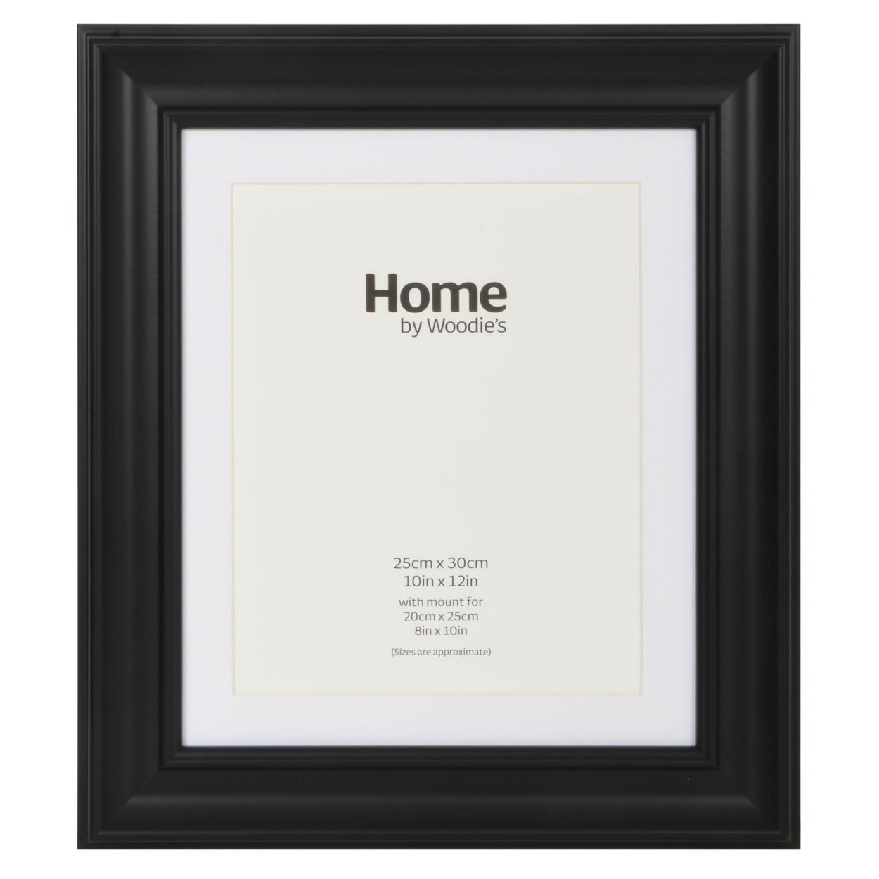 Black Scooped Wide Frame 10 x 12