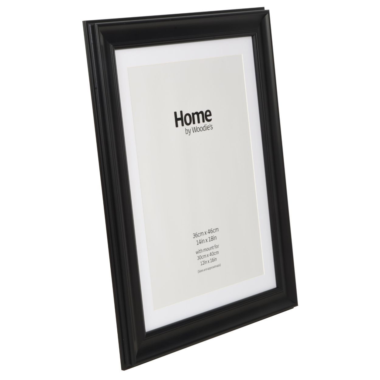 Black Scooped Wide Frame 14 x 18