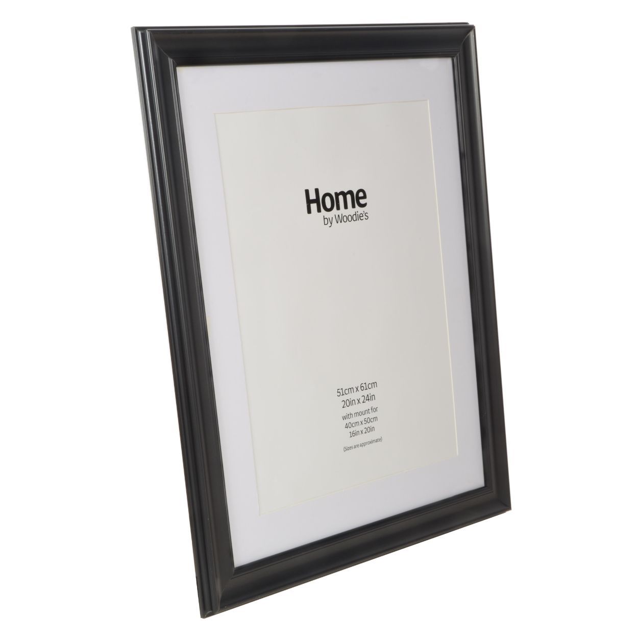 Black Scooped Wide Frame 20 x 24