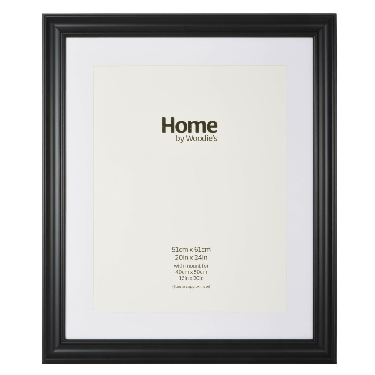 Black Scooped Wide Frame 20 x 24