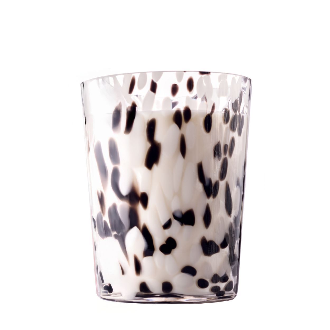 Confetti Murano Candle-Black & White