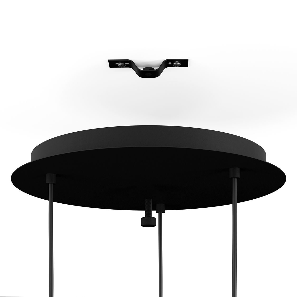 EGLO Aguilares Smoked Black Glass 3 Light Pendant