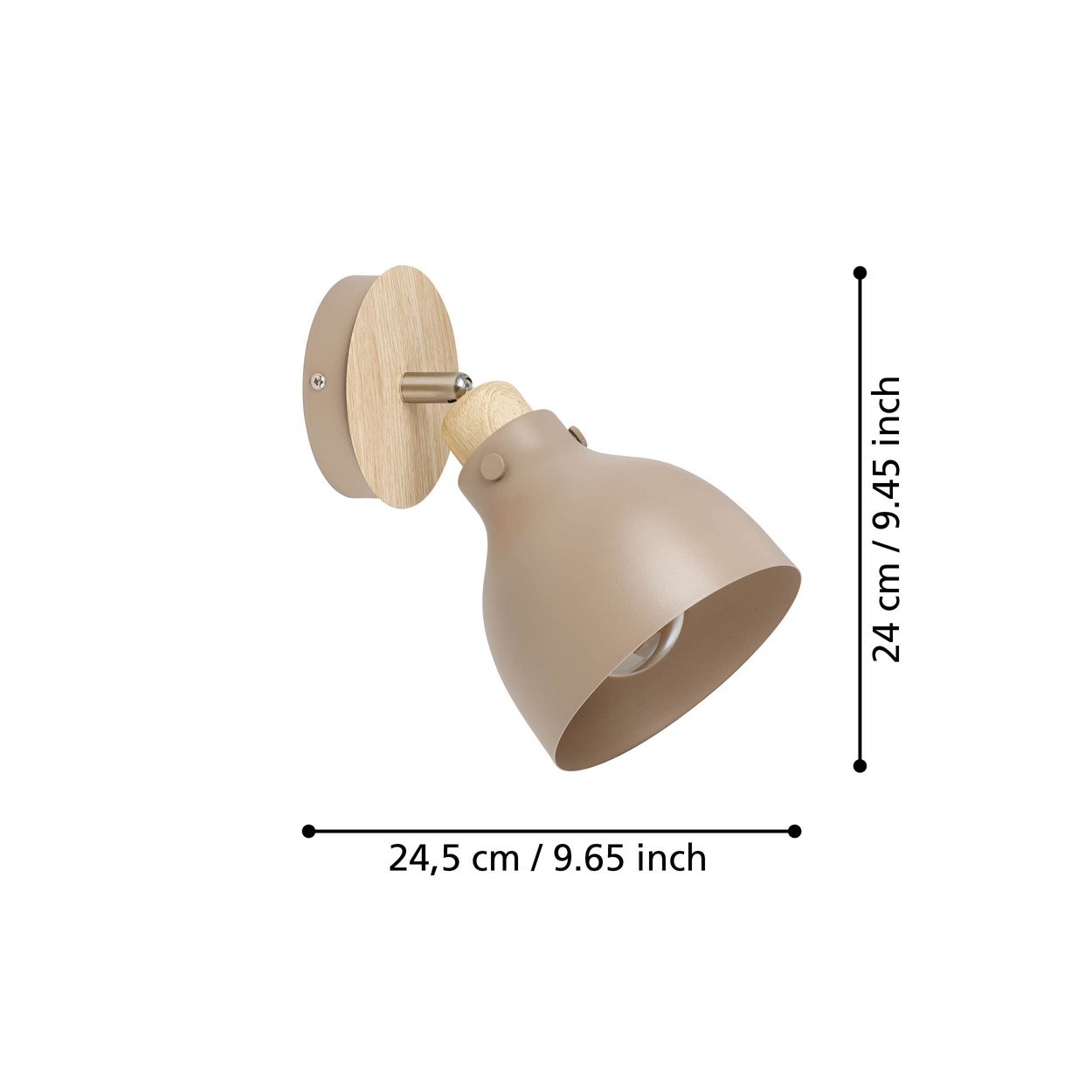 EGLO Arrecife Sandy Contemporary Wall Spotlight