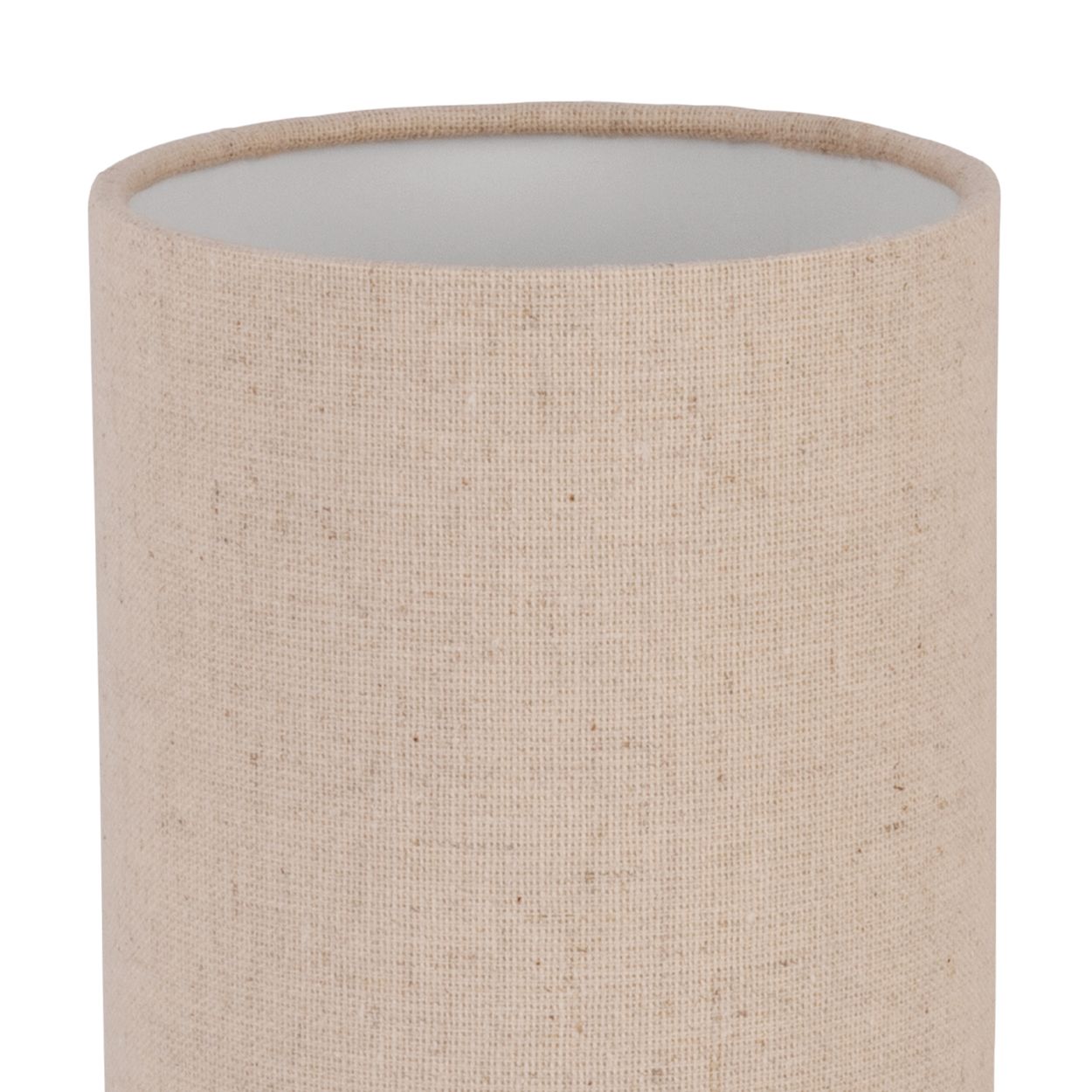 EGLO Feniglia Natural Linen Cylindrical Table Lamp