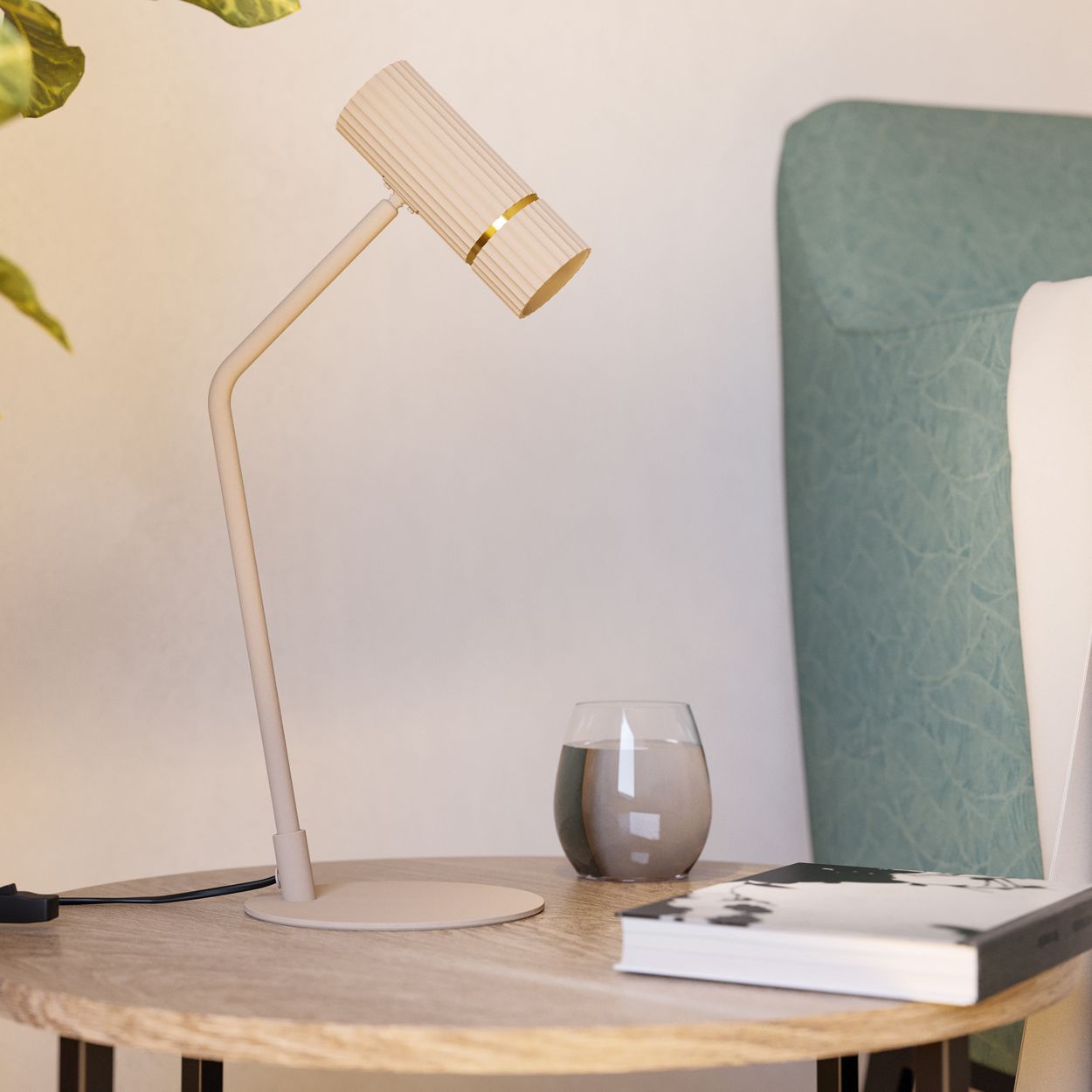 EGLO Caminia Sandy Contemporary Table Lamp