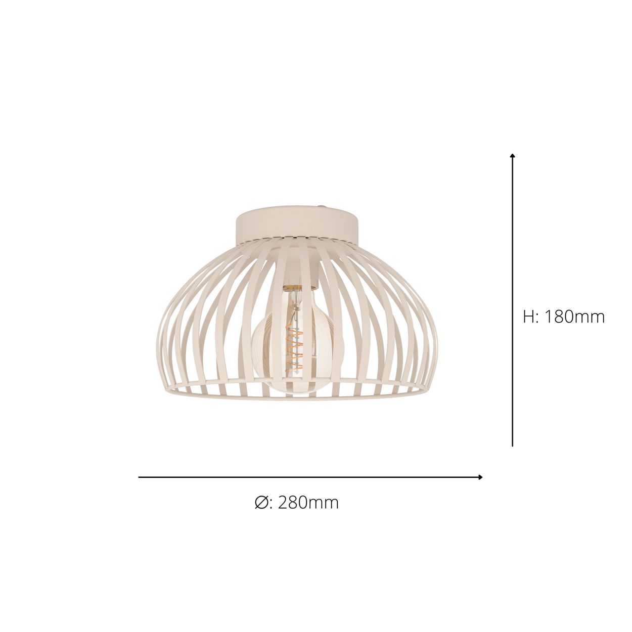 EGLO Mogano 3 Sandy Minimalist Ceiling Light
