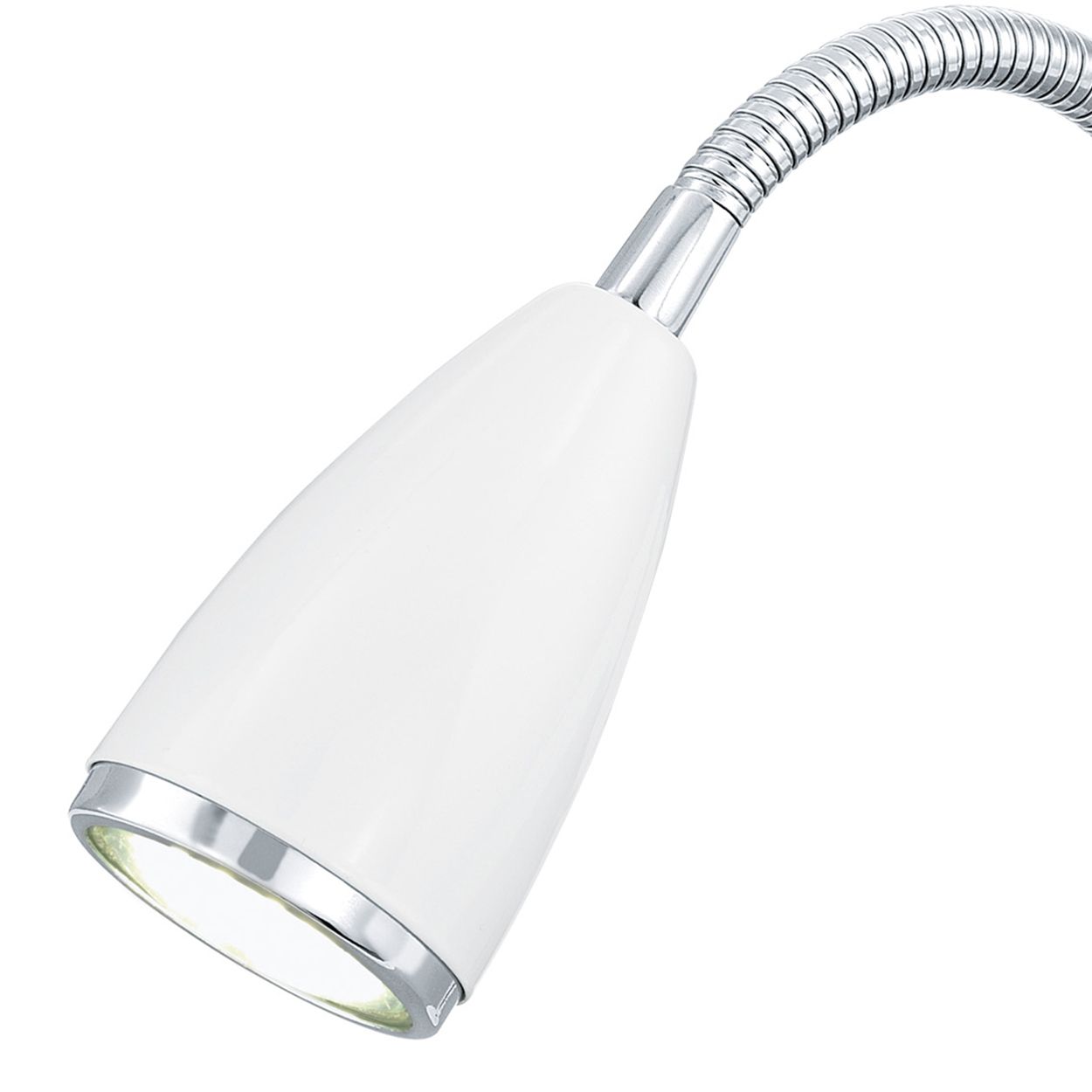 EGLO Fox LED White & Chrome Adjustable Desk Lamp