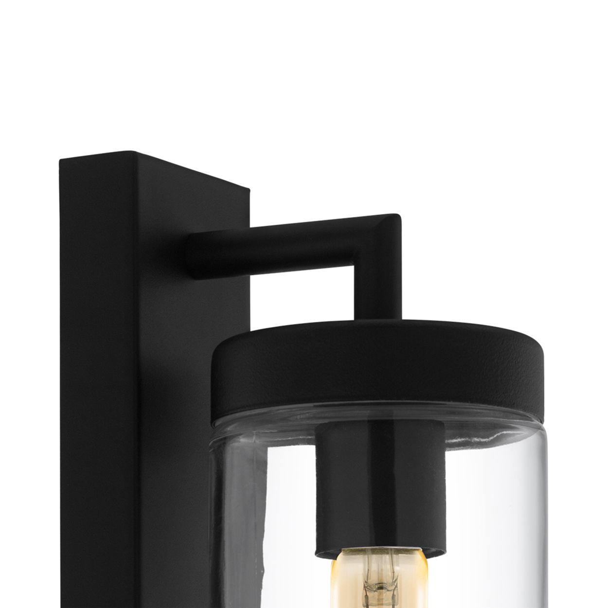EGLO Bovolone 1-Light Black Exterior Wall Lamp
