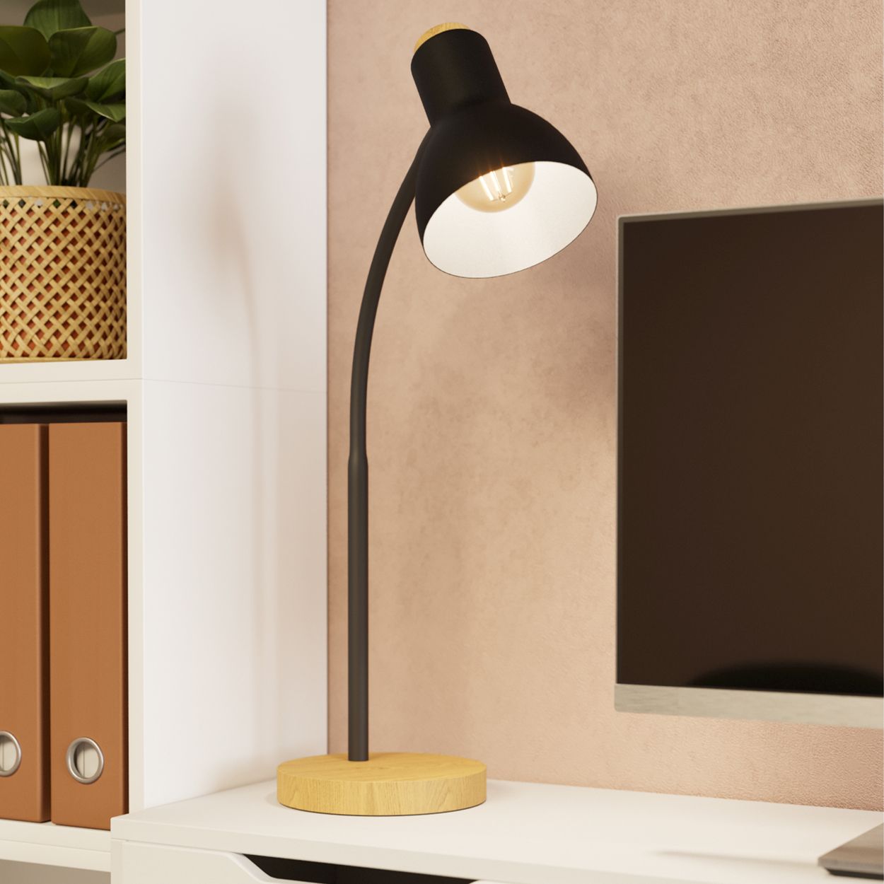 EGLO Veradal Classic Black Steel Table Lamp