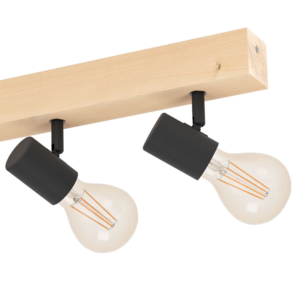 EGLO Townshend 3 Wood & Steel 4 Light Spot