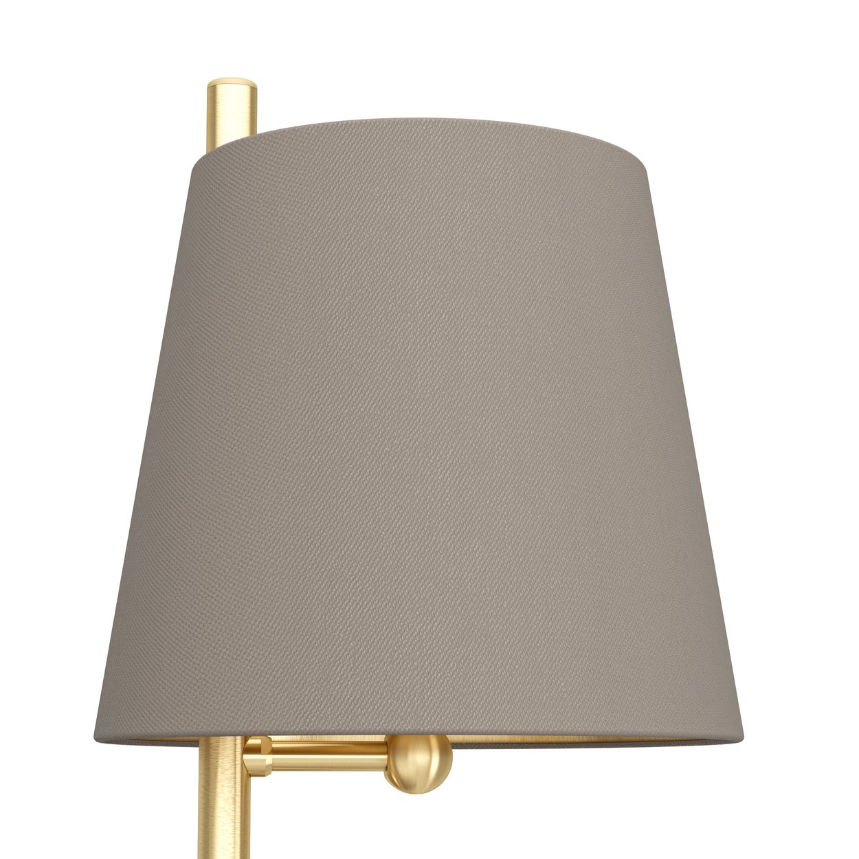 EGLO Almeida 2 Cappucino & Brass Fabric Floor Lamp