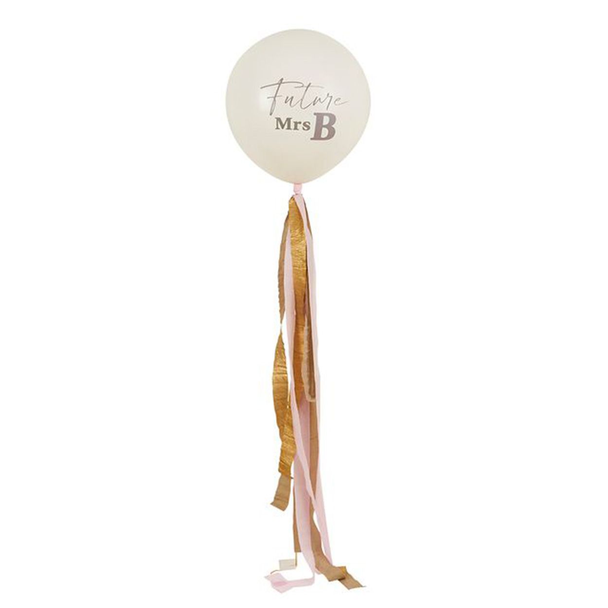 Future Mrs Jumbo Latex Balloon & Tassel Tail 46Cm