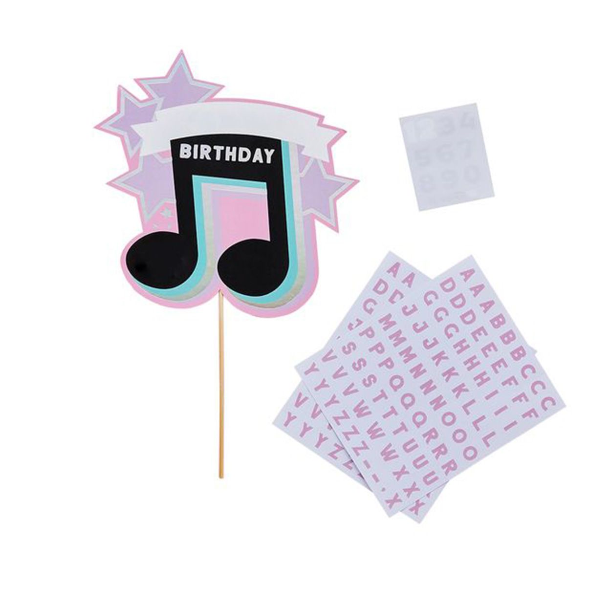 Customisable Cake Topper Musical Note