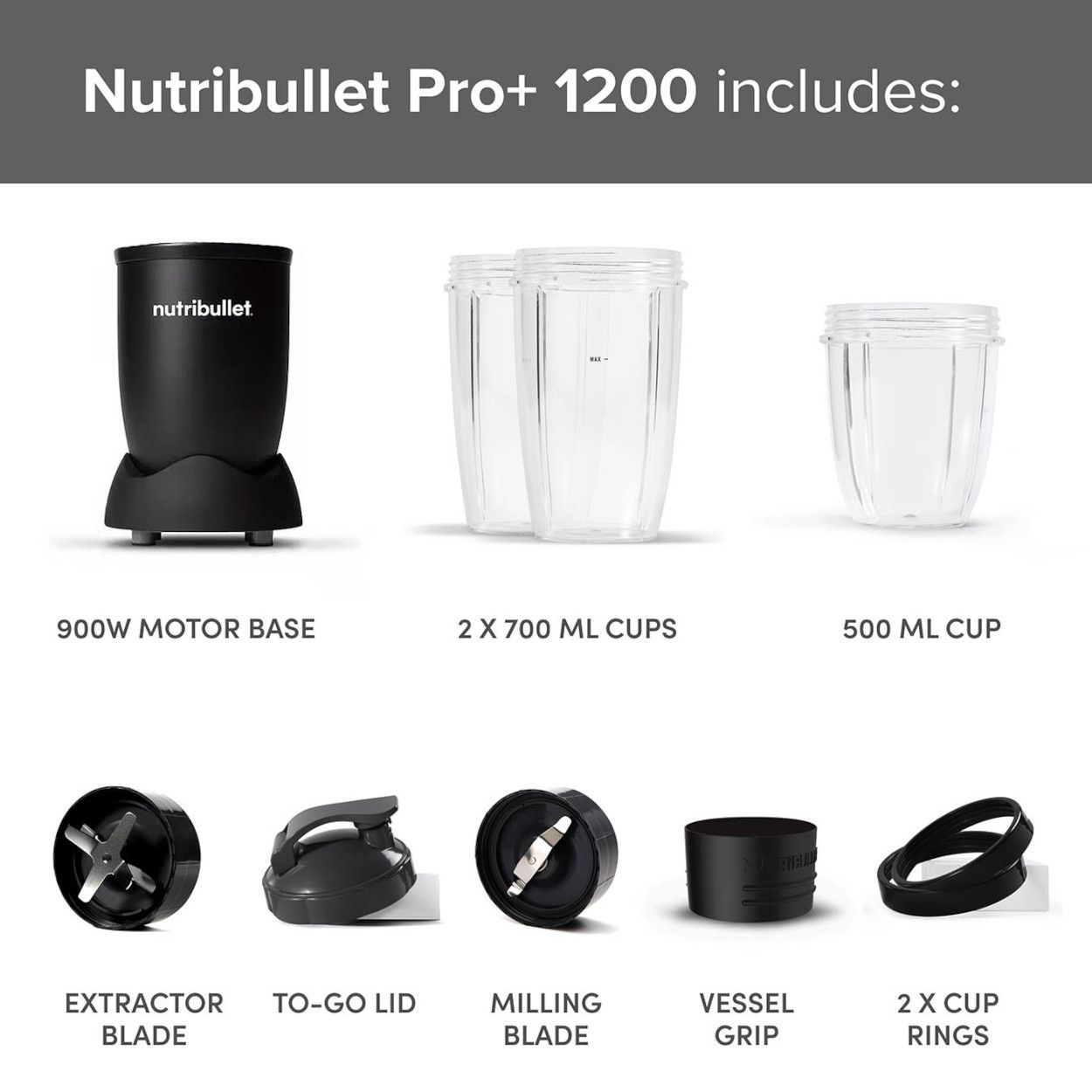Nutribullet 1000w Blender Black