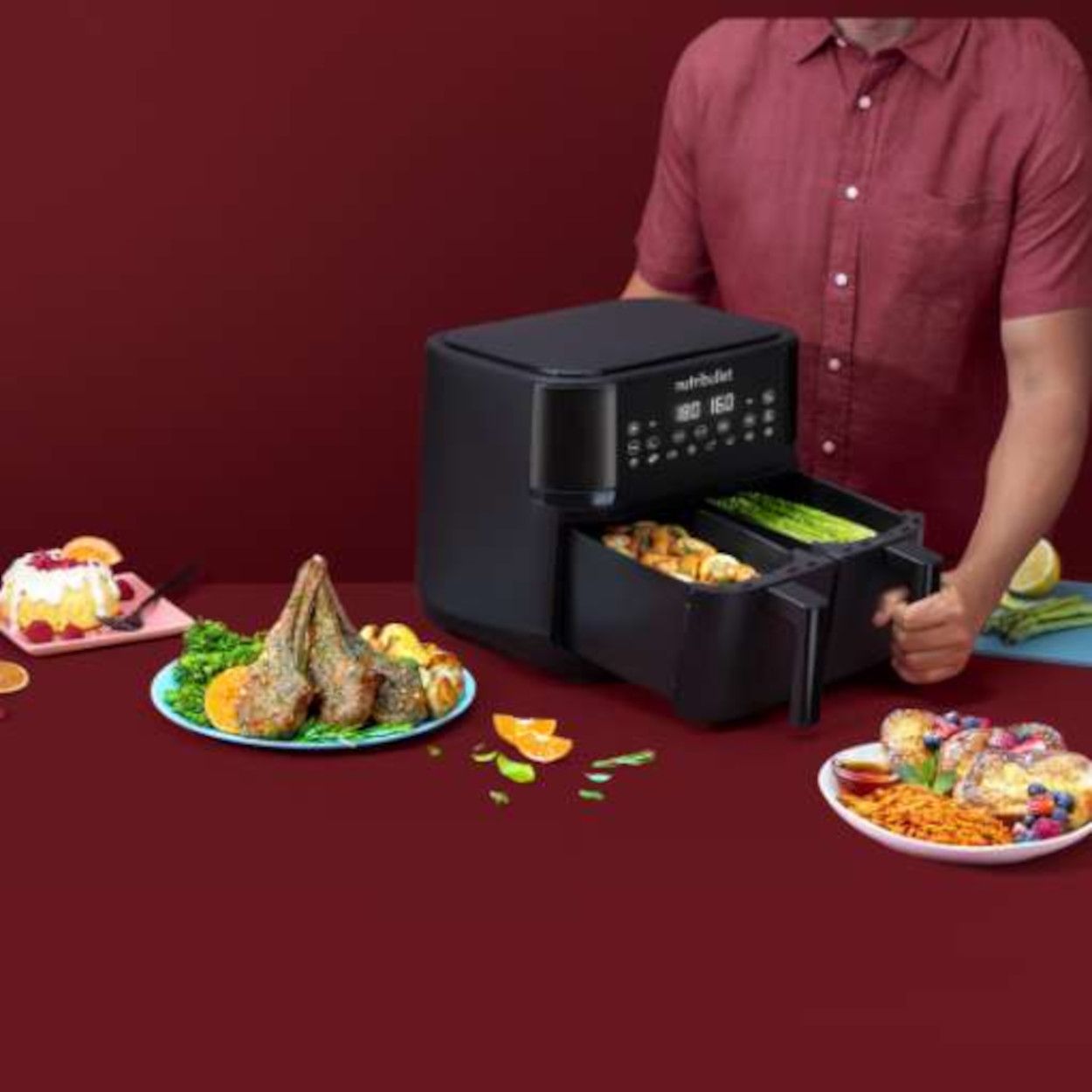 Nutribullet Twin Drawer Digital 8L Air Fryer