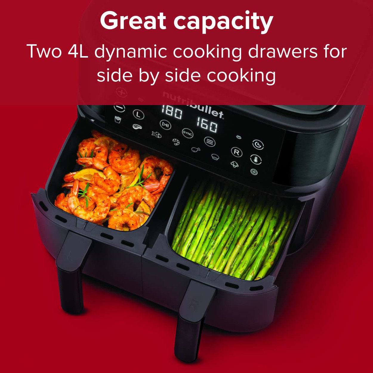 Nutribullet Twin Drawer Digital 8L Air Fryer