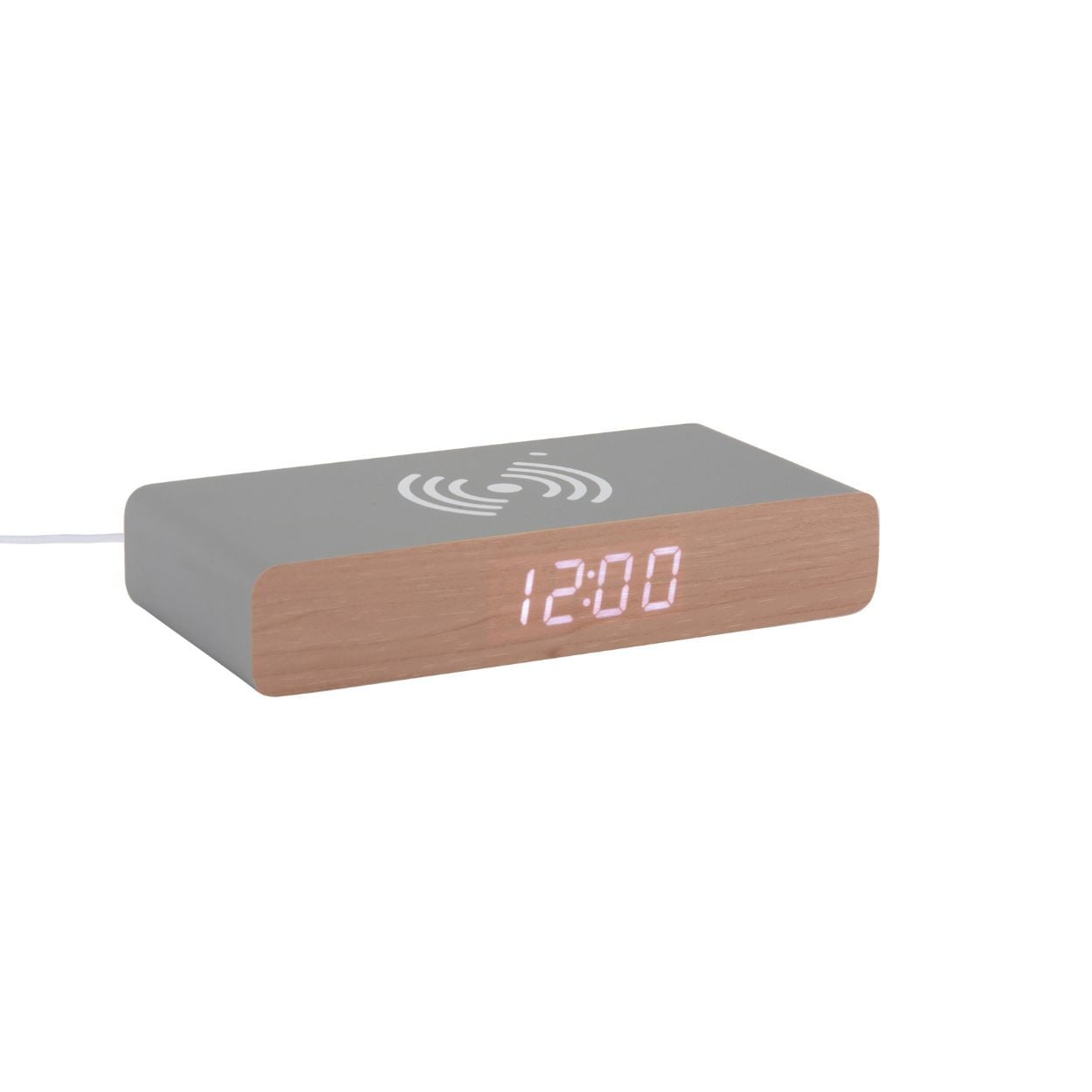 Alarm clock Retro Flat LED mouse grey