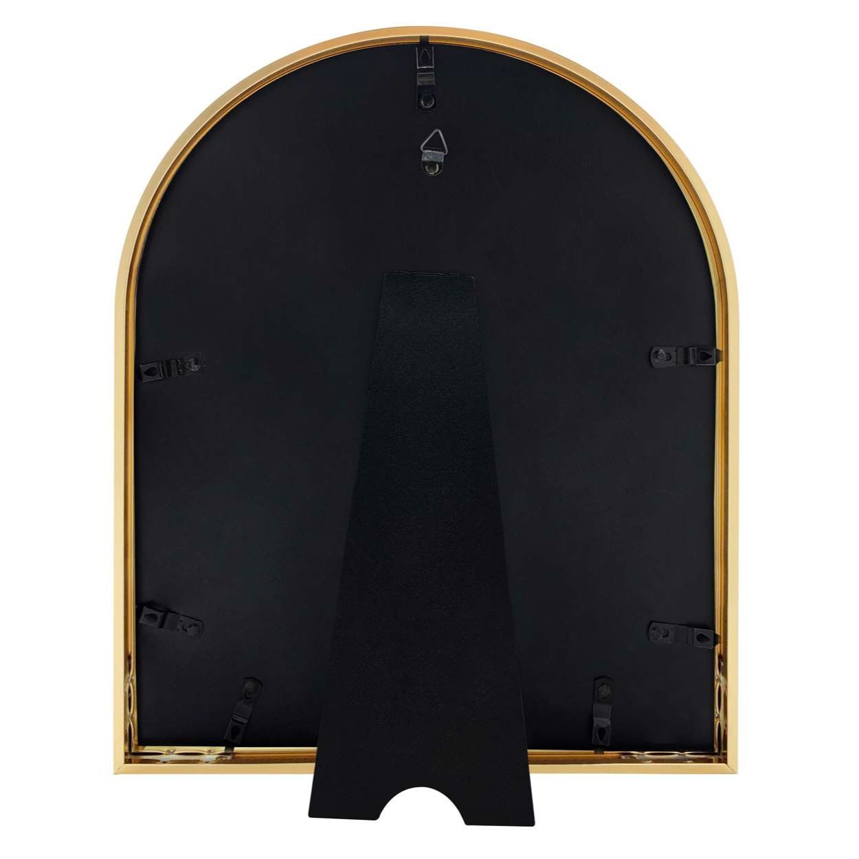 Metal Window Mirror 140x60x2.7cm Black