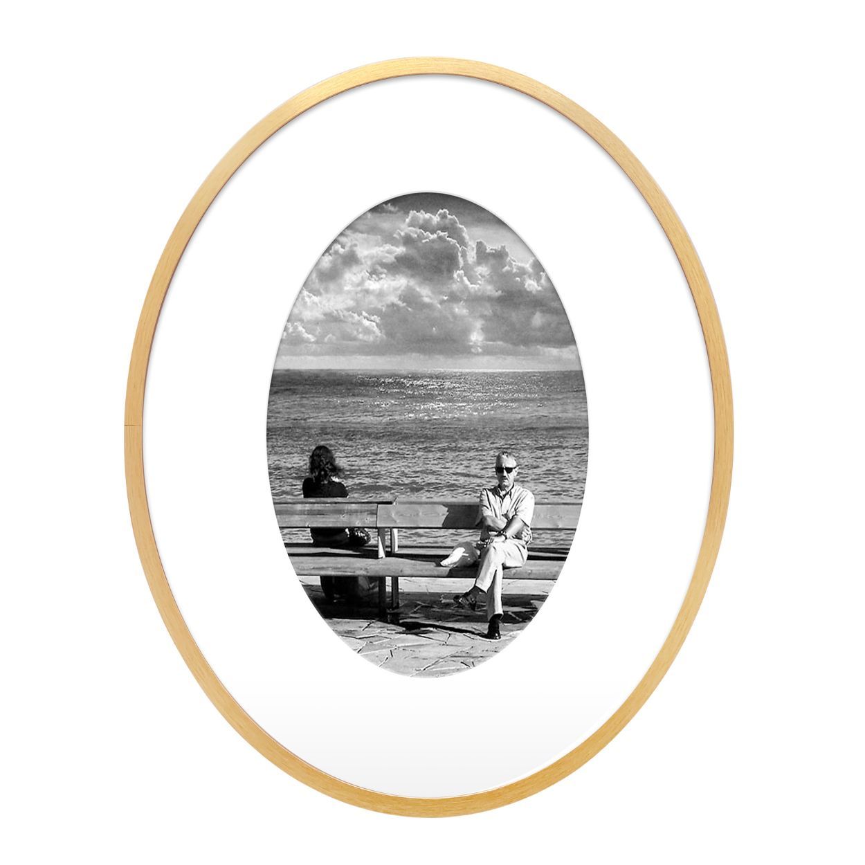 Gold Aluminium Oval Frame 6x8