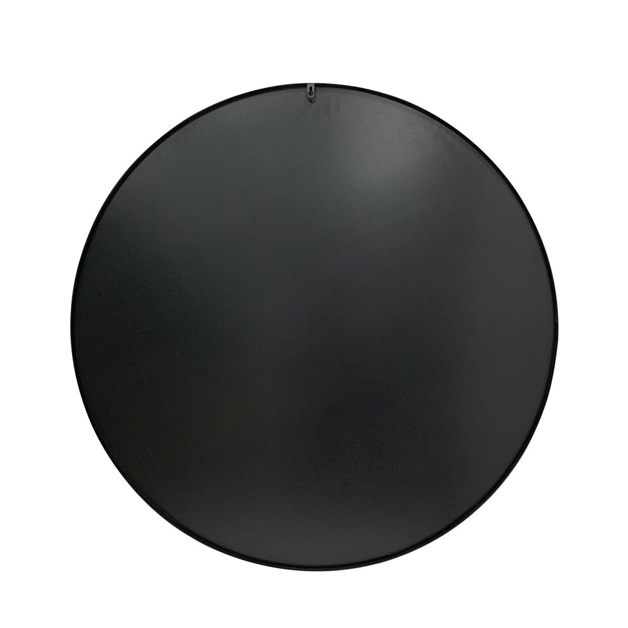 Metal Round Mirror 100x100x2.8Cm Black