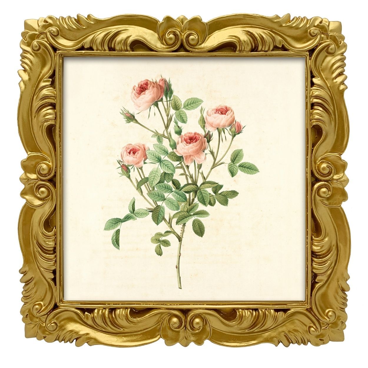 Gold Retro Photo Frame 8x8