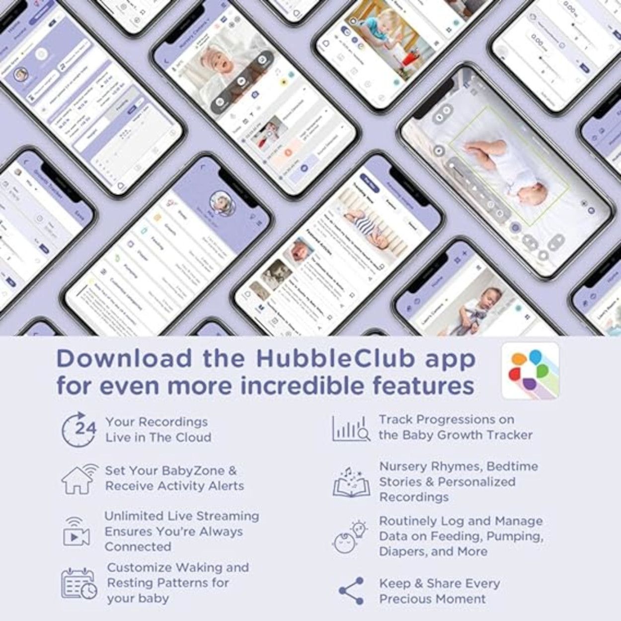 Hubble Nursey Pal Dual-Vision - White