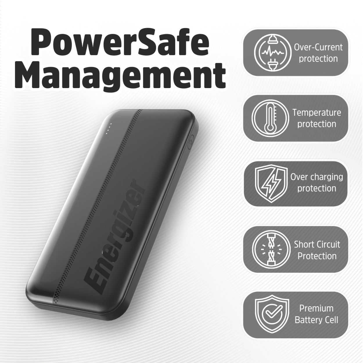 Energizer 10000MAH USB-C Power Bank - Black