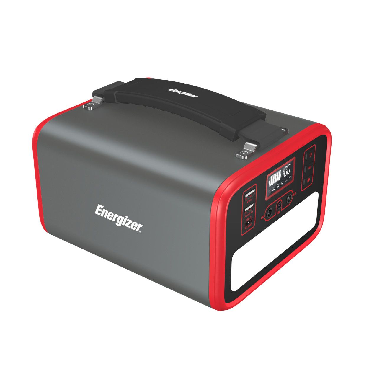 Energizer 230Wh Power Station - Black & Red