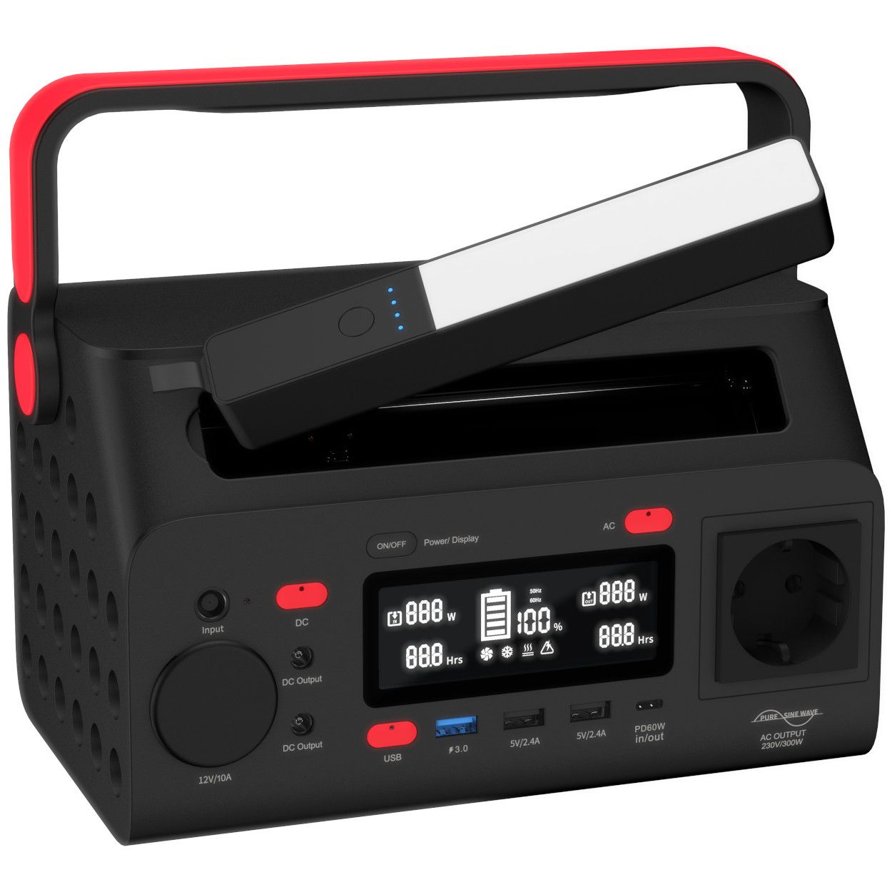 Energizer PPS300 Power Station 293W - Red & Black