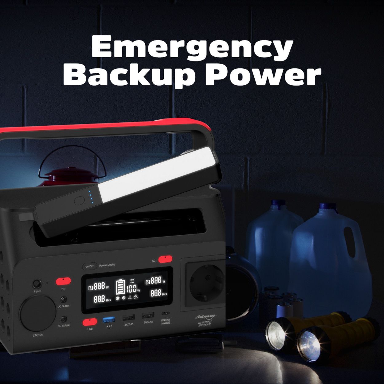 Energizer PPS300 Power Station 293W - Red & Black