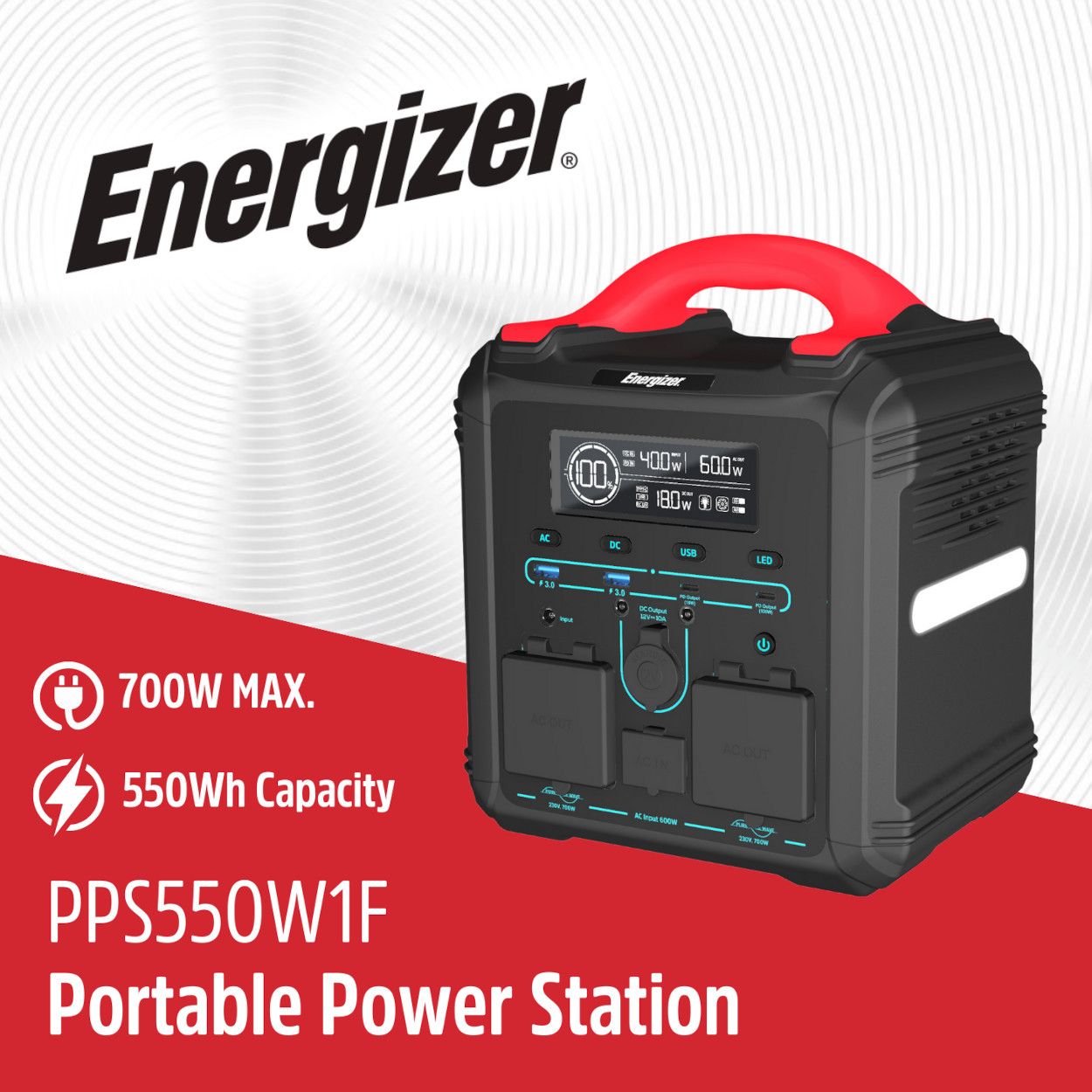 Energizer Portable Power Station - 700W